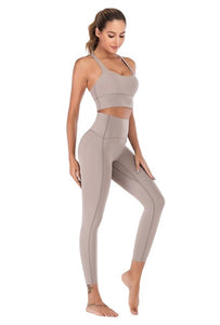 Naked-Feel Yoga Set Yoga Leggings Set