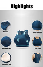 Load image into Gallery viewer, Yoga Crop Top Sports Bra Push Up