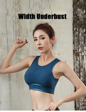 Load image into Gallery viewer, Yoga Crop Top Sports Bra Push Up