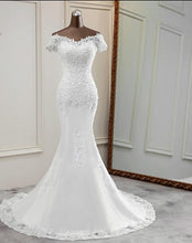 Load image into Gallery viewer, appliques flower robe de mariee elegant bride dress
