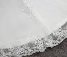 Load image into Gallery viewer, appliques flower robe de mariee elegant bride dress