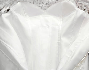 appliques flower robe de mariee elegant bride dress
