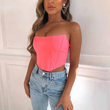 Load image into Gallery viewer, Velvet Fashion Sexy Corset Crop Top