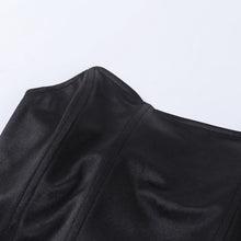 Load image into Gallery viewer, Velvet Fashion Sexy Corset Crop Top