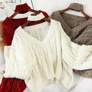Twisted Pullover Sweaters