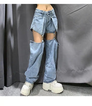 Load image into Gallery viewer, Retro denim trousers