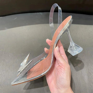 New Pointed Transparent Sandals
