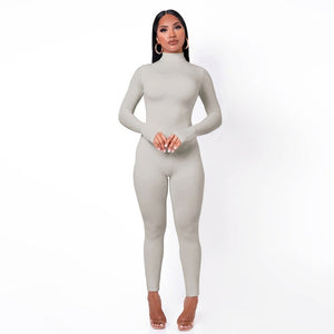 Casual Turtleneck Rompers