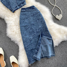 Load image into Gallery viewer, Straps TopsJean Skirt Suit