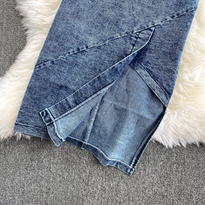 Straps TopsJean Skirt Suit