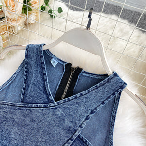 Straps TopsJean Skirt Suit