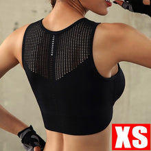 Load image into Gallery viewer, Yoga Crop Top Sports Bra Push Up