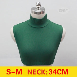 Knit Turtleneck False Collar Shirt Fake Collar