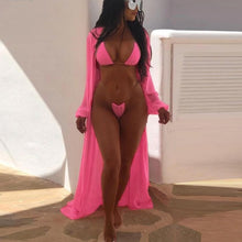 Load image into Gallery viewer, 3 colors 3-piece beach sexy set