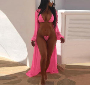 3 colors 3-piece beach sexy set
