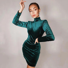 Load image into Gallery viewer, Sexy Backless Diamond Tassel Velvet Dress