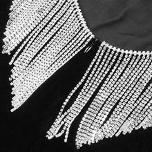 Load image into Gallery viewer, Sexy Backless Diamond Tassel Velvet Dress