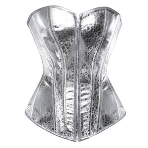 overbust corset leather