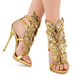 Bling  Bling Crystal Drilled Angle Wings Sandals