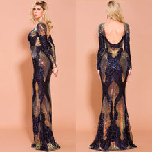 Load image into Gallery viewer, Bodycon Maxi Multi Evening Party Dress
