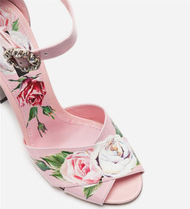 Fashion Cross Belt Flower Gladiator Sandal