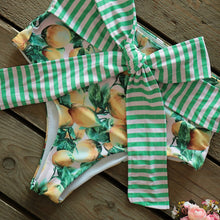 Load image into Gallery viewer, Push-Up Padded Bra Ruffles Bandage Bikini Set