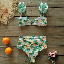 Load image into Gallery viewer, Push-Up Padded Bra Ruffles Bandage Bikini Set