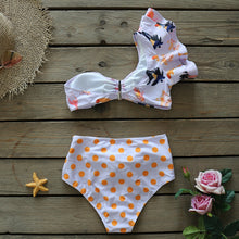 Load image into Gallery viewer, Push-Up Padded Bra Ruffles Bandage Bikini Set