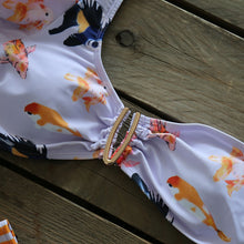 Load image into Gallery viewer, Push-Up Padded Bra Ruffles Bandage Bikini Set