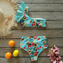Load image into Gallery viewer, Push-Up Padded Bra Ruffles Bandage Bikini Set