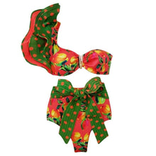 Load image into Gallery viewer, Push-Up Padded Bra Ruffles Bandage Bikini Set