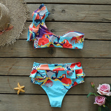 Load image into Gallery viewer, Push-Up Padded Bra Ruffles Bandage Bikini Set