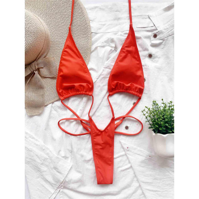 String Mini Micro Thong One Piece Swimsuit