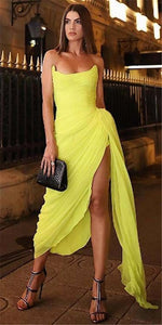 Yellow Evening Dress