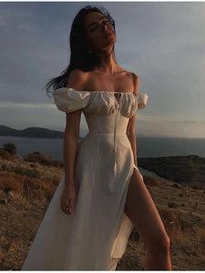 White Dress Off Shoulder