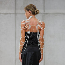 Load image into Gallery viewer, Pearl Shawl Necklaces Body Chain