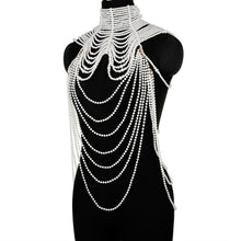 Load image into Gallery viewer, Pearl Shawl Necklaces Body Chain
