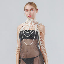 Load image into Gallery viewer, Pearl Shawl Necklaces Body Chain