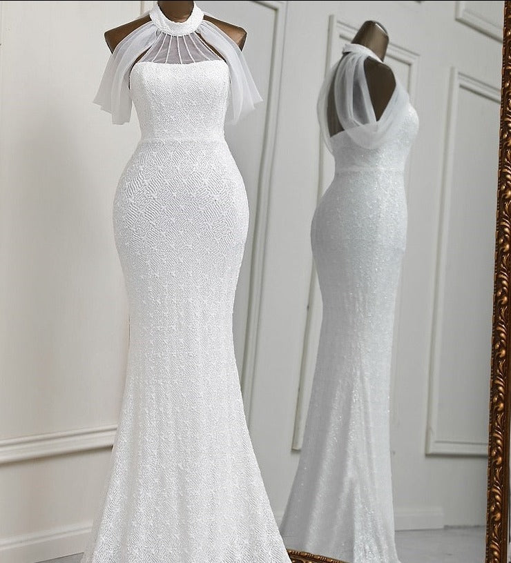 mermaid evening dress