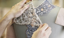 Load image into Gallery viewer, Elegant Sweetheart Lantern Sleeve A-Line Lace