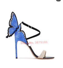 Load image into Gallery viewer, Butterfly Wings Stiletto Sandals