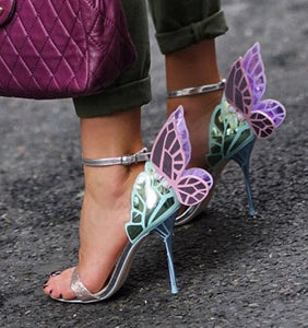 Butterfly Wings Stiletto Sandals