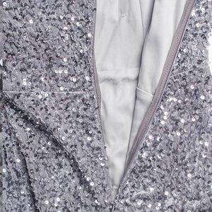 Long Sleeve Sequin Maxi Dress