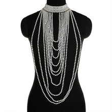 Load image into Gallery viewer, Pearl Shawl Necklaces Body Chain