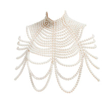 Load image into Gallery viewer, Pearl Shawl Necklaces Body Chain