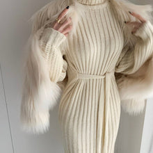 Load image into Gallery viewer, Puff Sleeve Turtleneck Sweater Knit