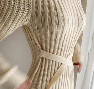 Puff Sleeve Turtleneck Sweater Knit