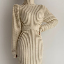 Load image into Gallery viewer, Puff Sleeve Turtleneck Sweater Knit