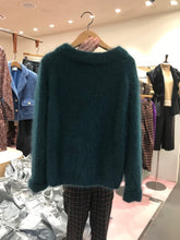 Load image into Gallery viewer, Short Style Purple Hairy Mink Cashmere Knitted Long Sleeves