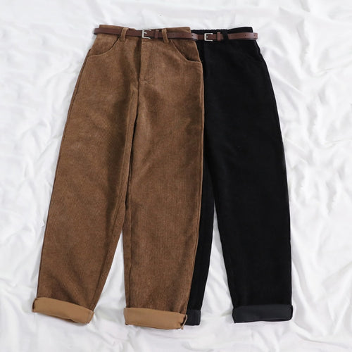 Corduroy Pants High Waist